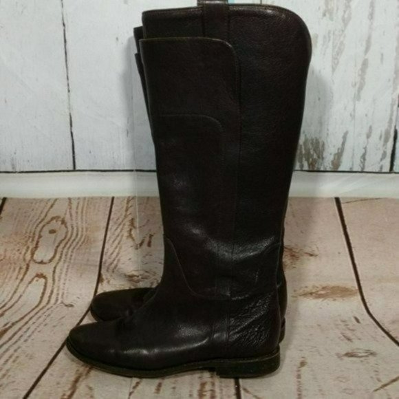 Frye Shoes - Frye Dark Brown Heeled Boots